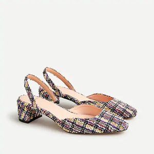 J.Crew Block Heel Slingback NWOB